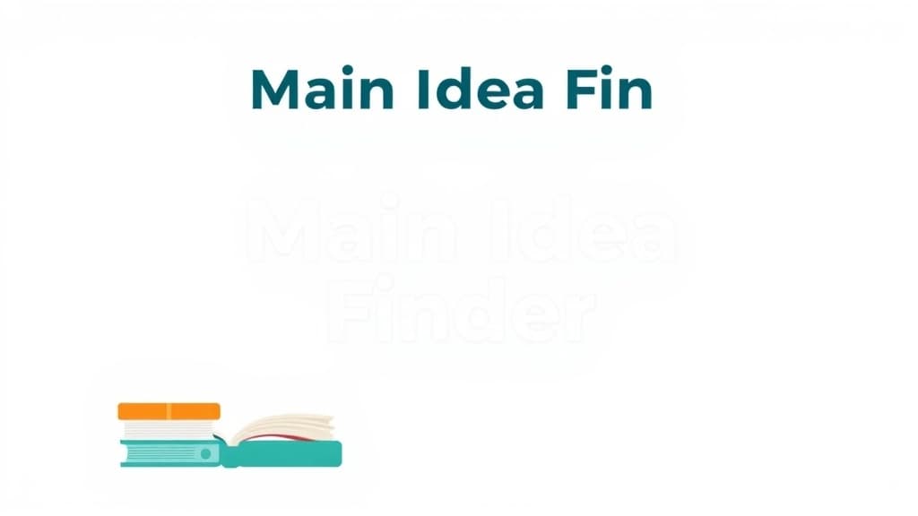 Main Idea Finder — AI study tool illustration