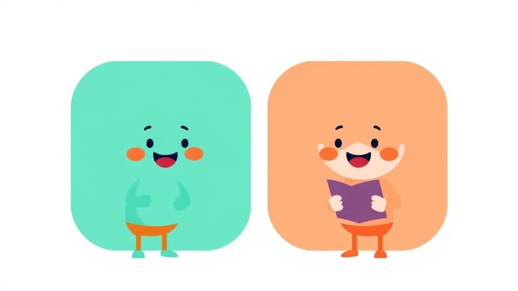 Compare & Contrast Stories — AI study tool illustration