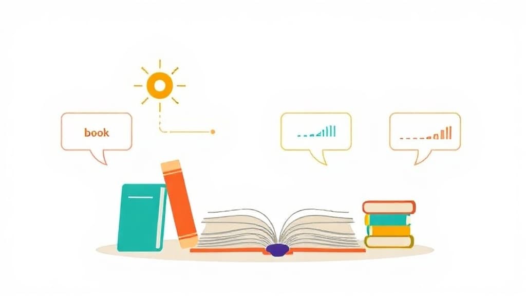 Book Recommendation Engine — AI study tool illustration