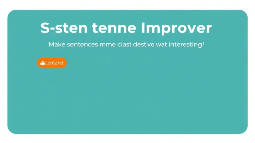 Sentence Improver — AI study tool illustration