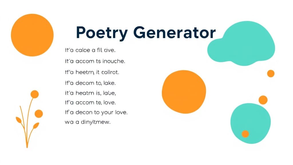 Poetry Generator — AI study tool illustration