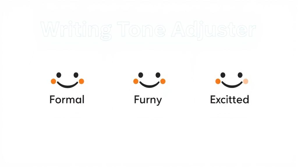 Writing Tone Adjuster — AI study tool illustration
