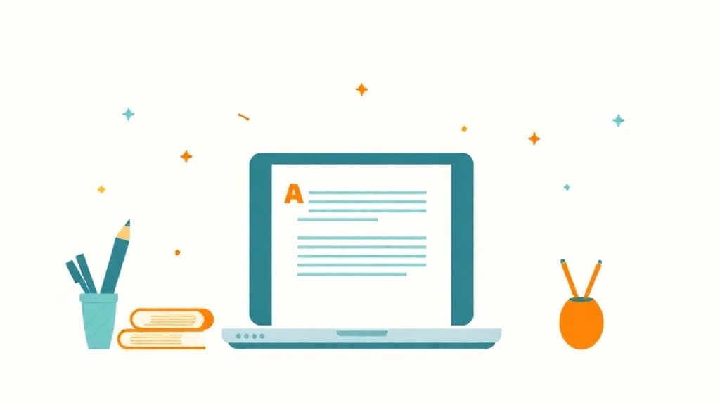 A-Level Essay Planner — AI study tool illustration