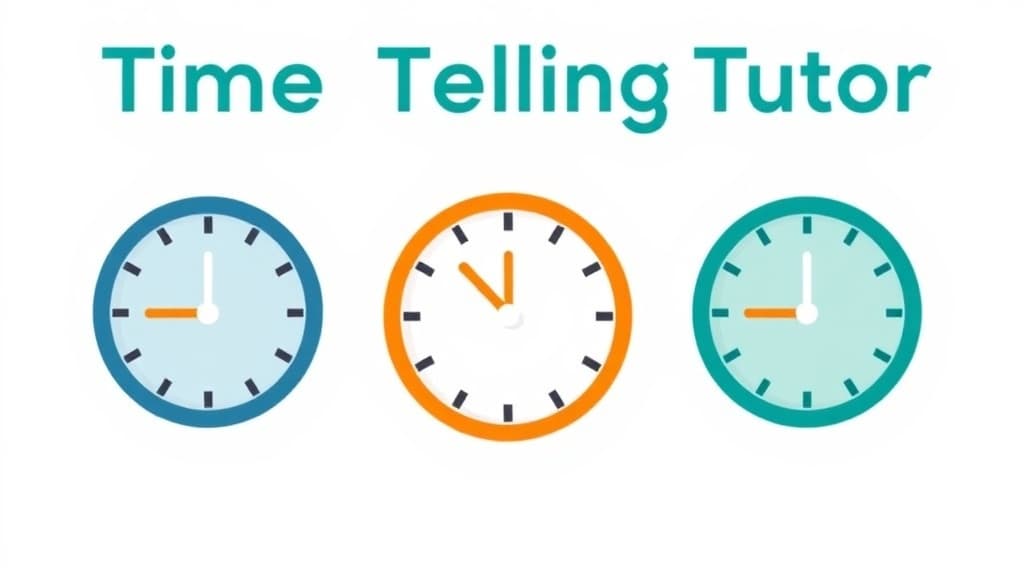 Time Telling Tutor — AI study tool illustration
