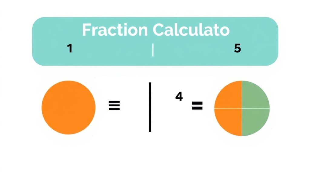 Fraction Calculator — AI study tool illustration