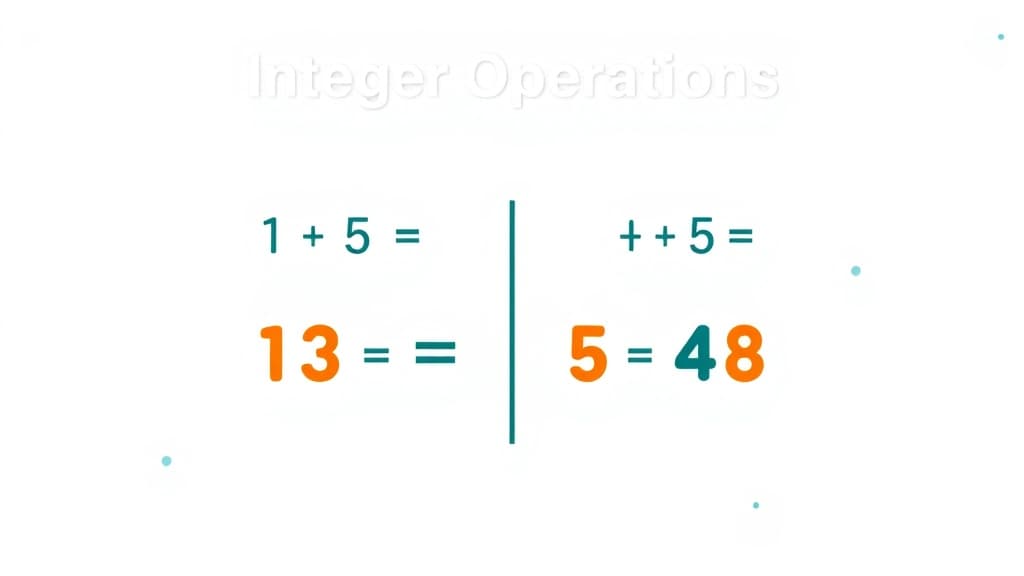 Integer Operations — AI study tool illustration