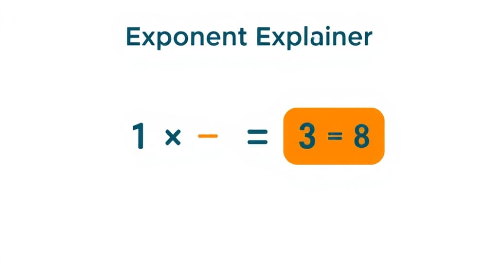 Exponent Explainer — AI study tool illustration