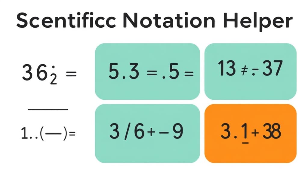 Scientific Notation Helper — AI study tool illustration