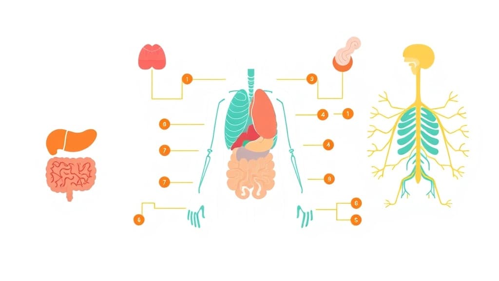 Human Body Systems — AI study tool illustration