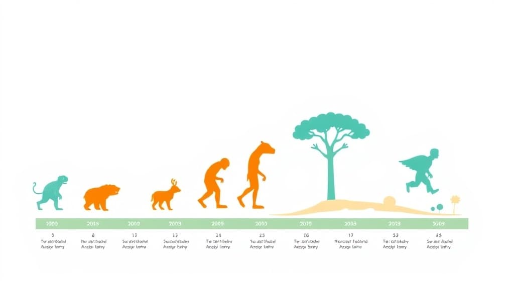 Evolution Timeline — AI study tool illustration
