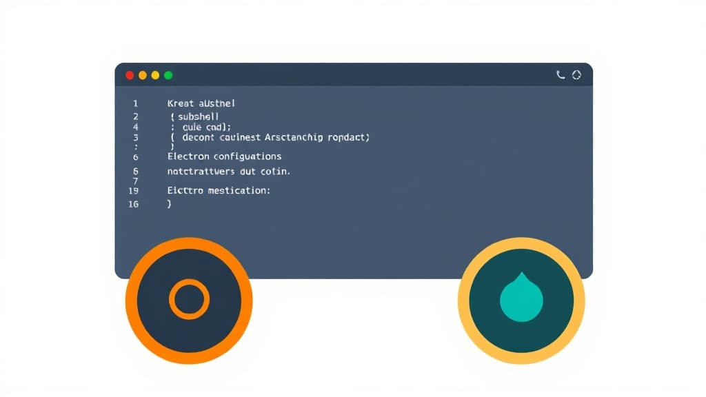 Electron Configuration Helper — AI study tool illustration