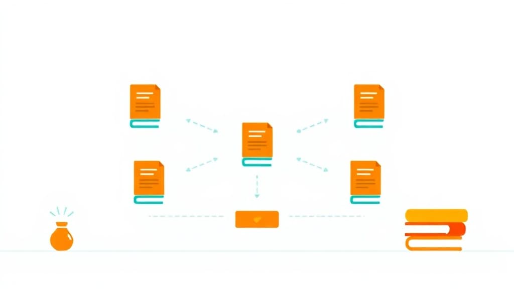 Essay Outline Builder — AI study tool illustration