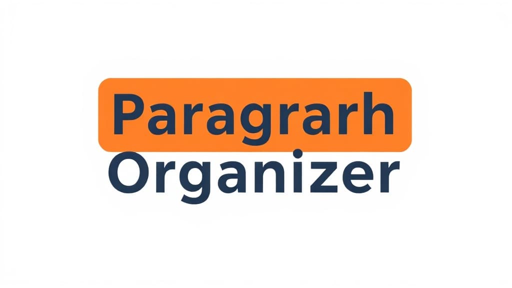 Paragraph Organizer — AI study tool illustration
