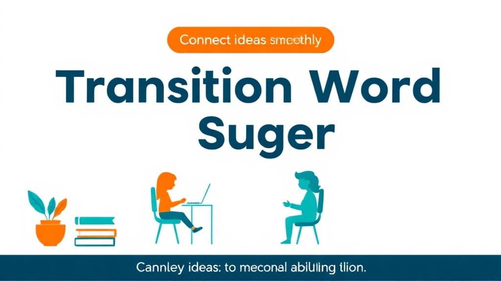 Transition Word Suggester — AI study tool illustration