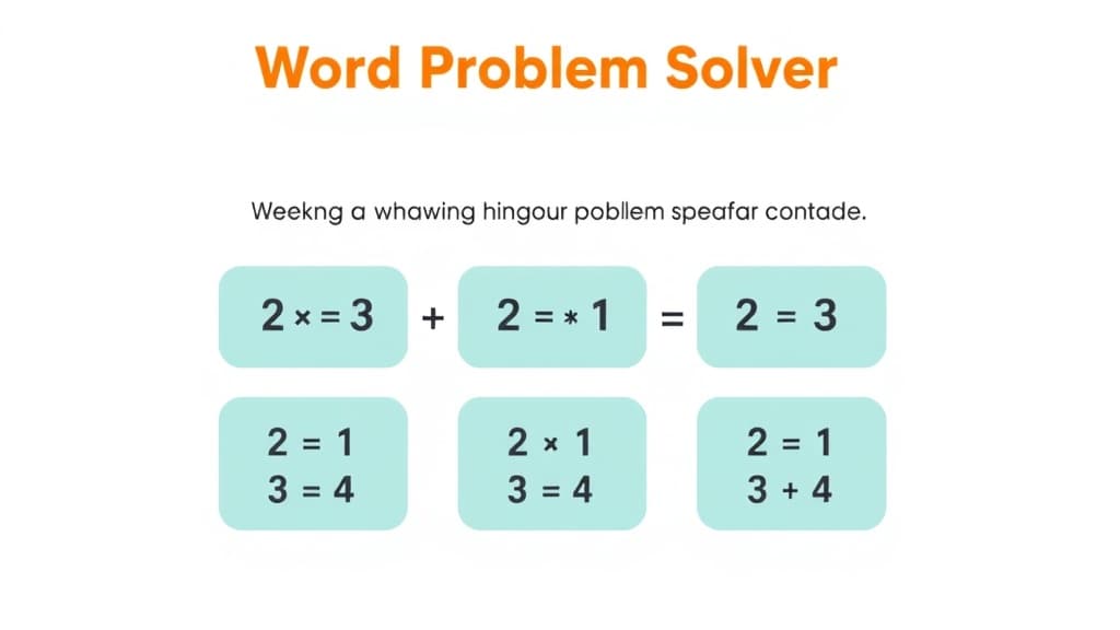 Word Problem Solver — AI study tool illustration