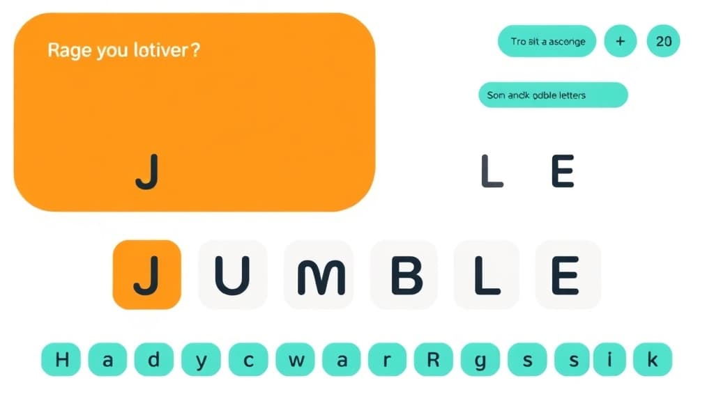 Word Jumble Solver — AI study tool illustration