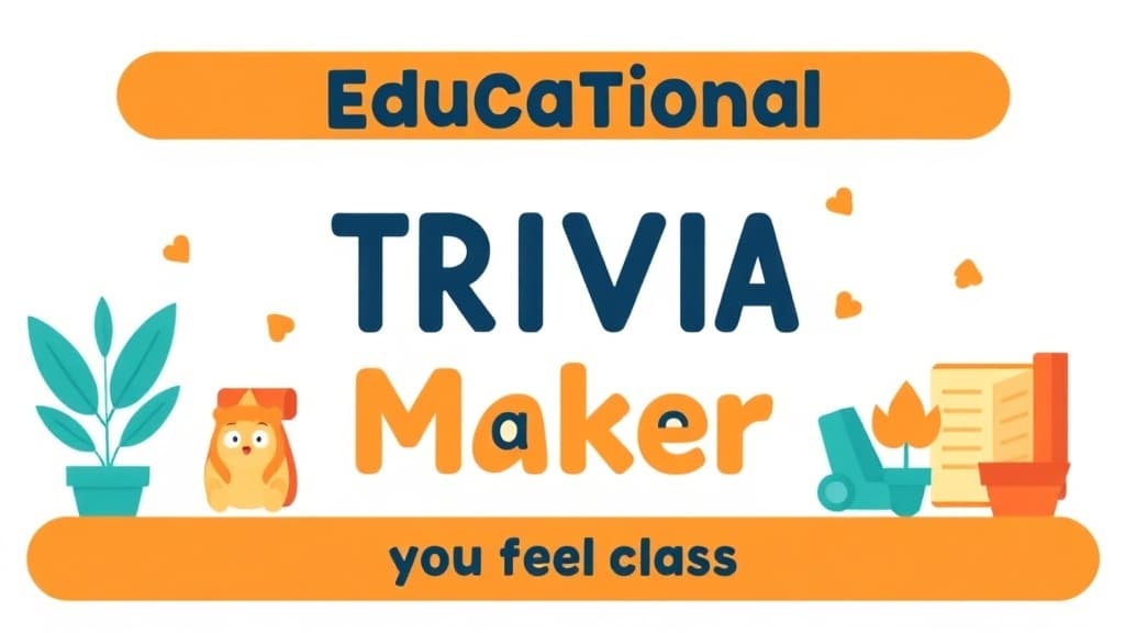 Educational Trivia Maker — AI study tool illustration