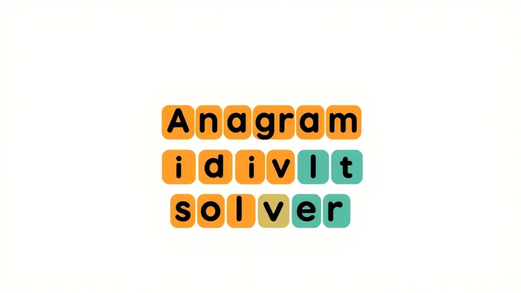 Anagram Solver — AI study tool illustration