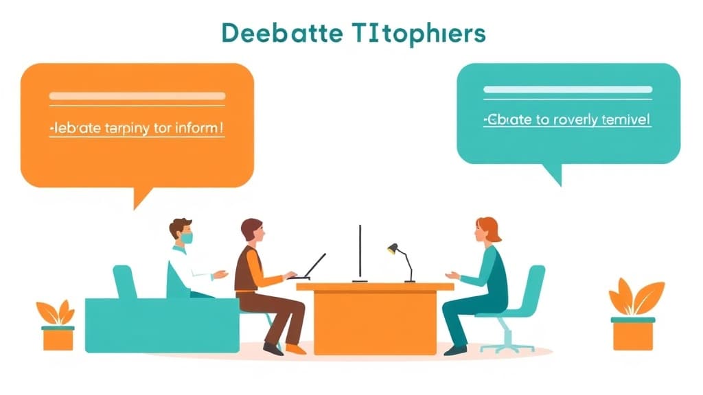 Debate Topic Generator — AI study tool illustration