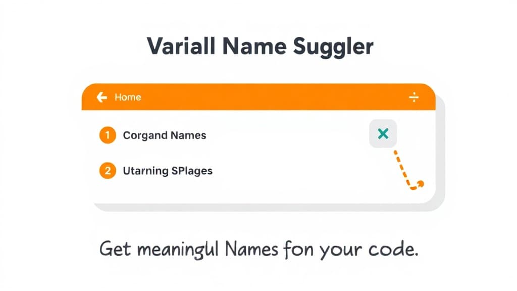 Variable Name Suggester — AI study tool illustration