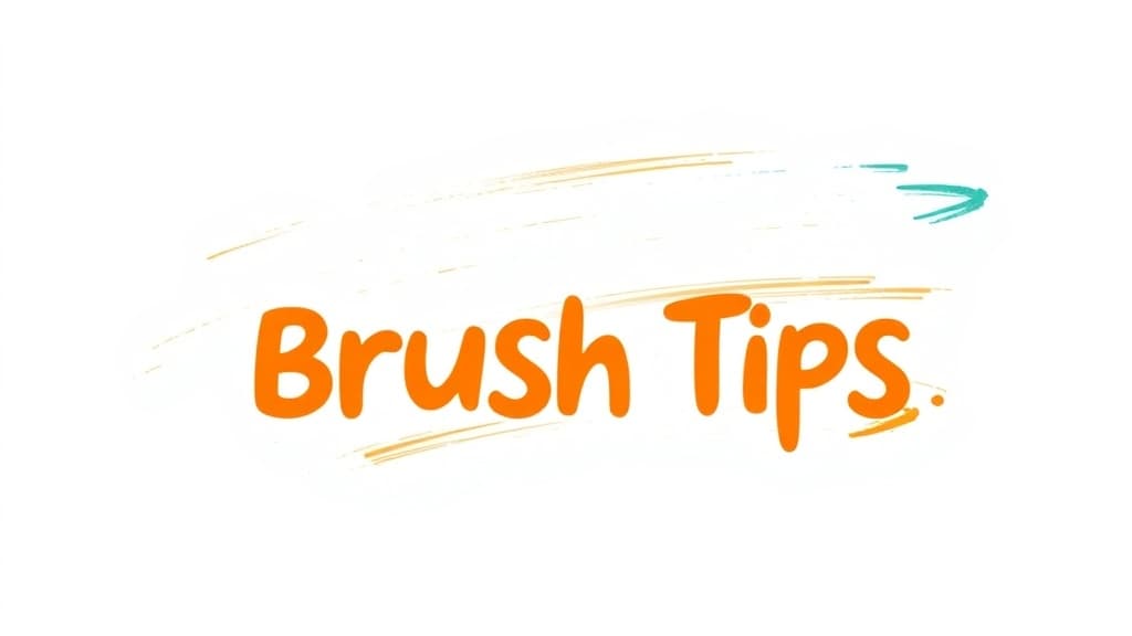 Digital Art Brush Tips — AI study tool illustration
