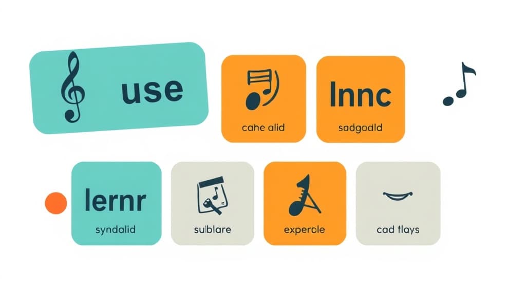 Music Vocabulary Cards — AI study tool illustration