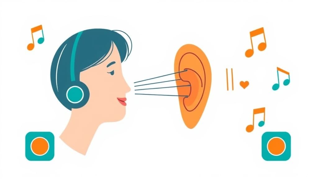 Ear Training Helper — AI study tool illustration