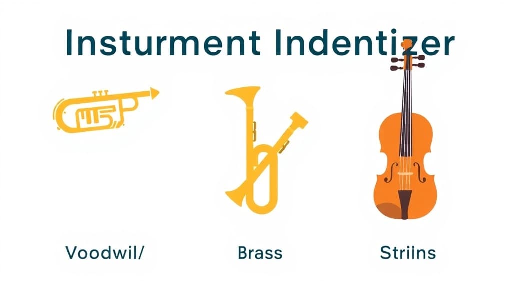 Instrument Identifier — AI study tool illustration