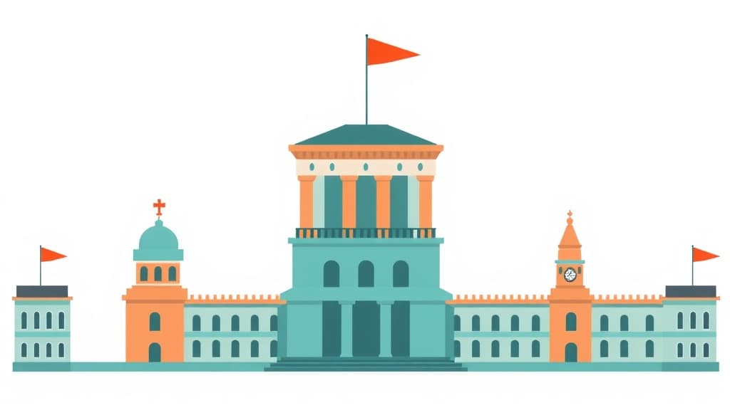 Democracy vs Dictatorship — AI study tool illustration