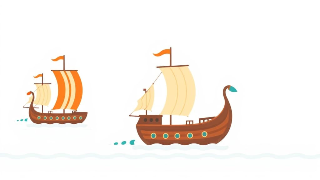 Viking History Explorer — AI study tool illustration