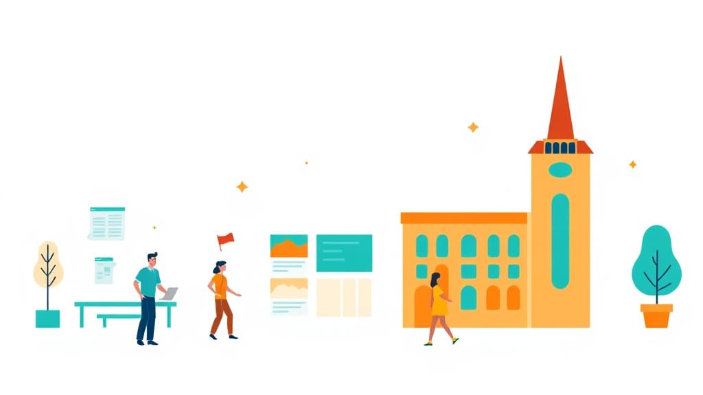 Current Events Helper — AI study tool illustration