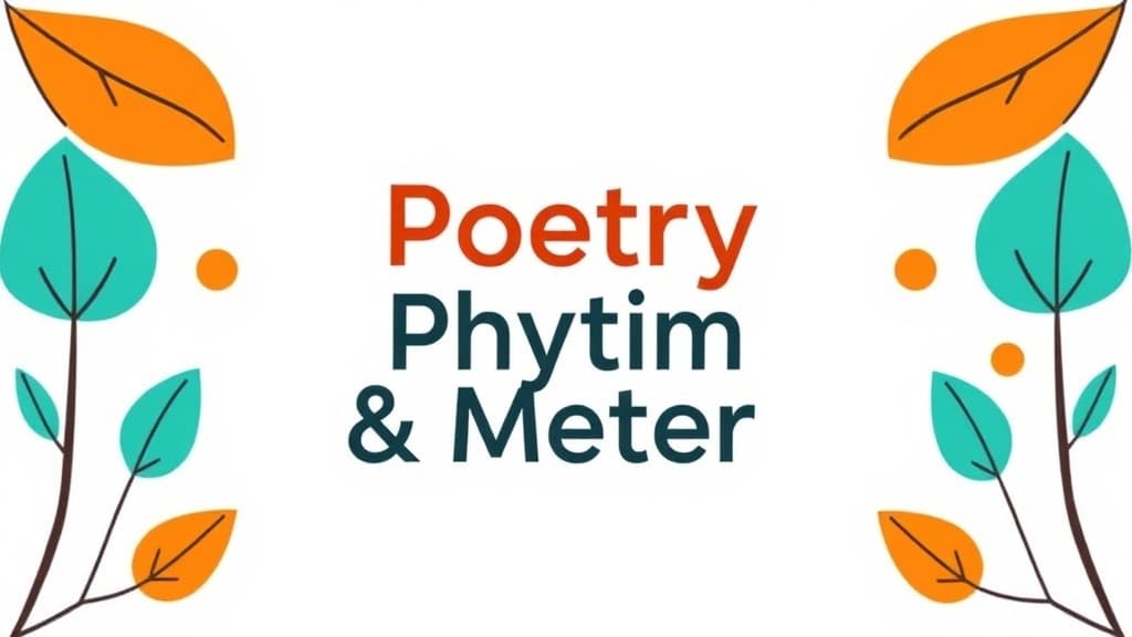 Poetry Rhythm & Meter — AI study tool illustration
