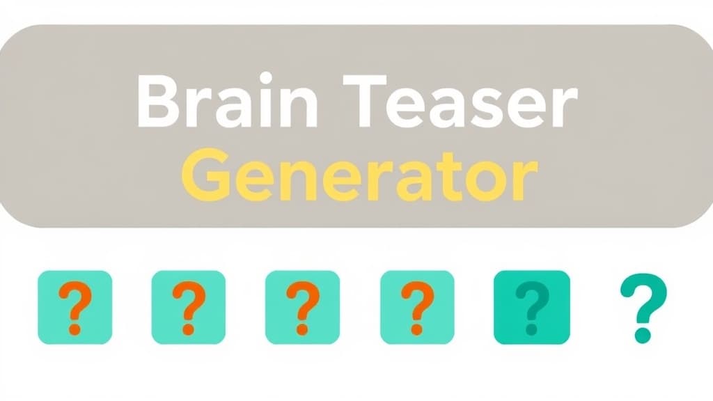Brain Teaser Generator — AI study tool illustration