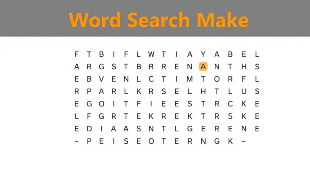 Word Search Maker — AI study tool illustration