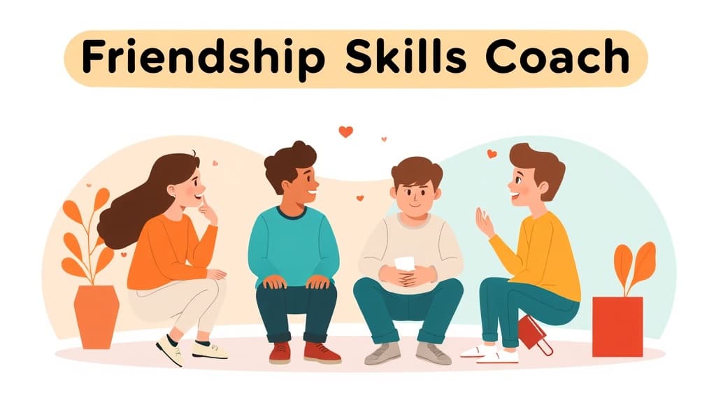 Friendship Skills Coach — AI study tool illustration