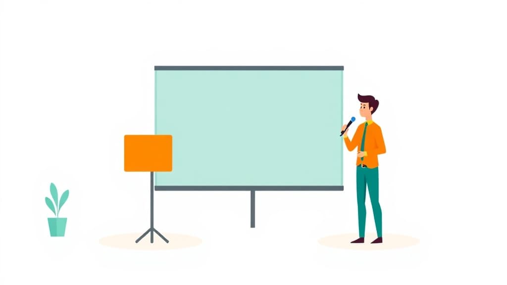 Presentation Skills Coach — AI study tool illustration