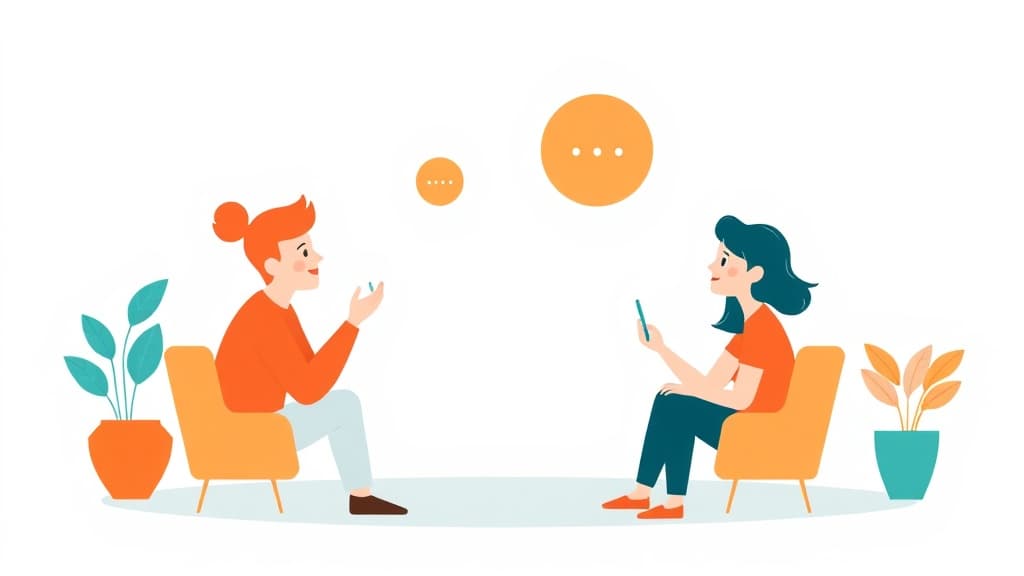 Active Listening Guide — AI study tool illustration