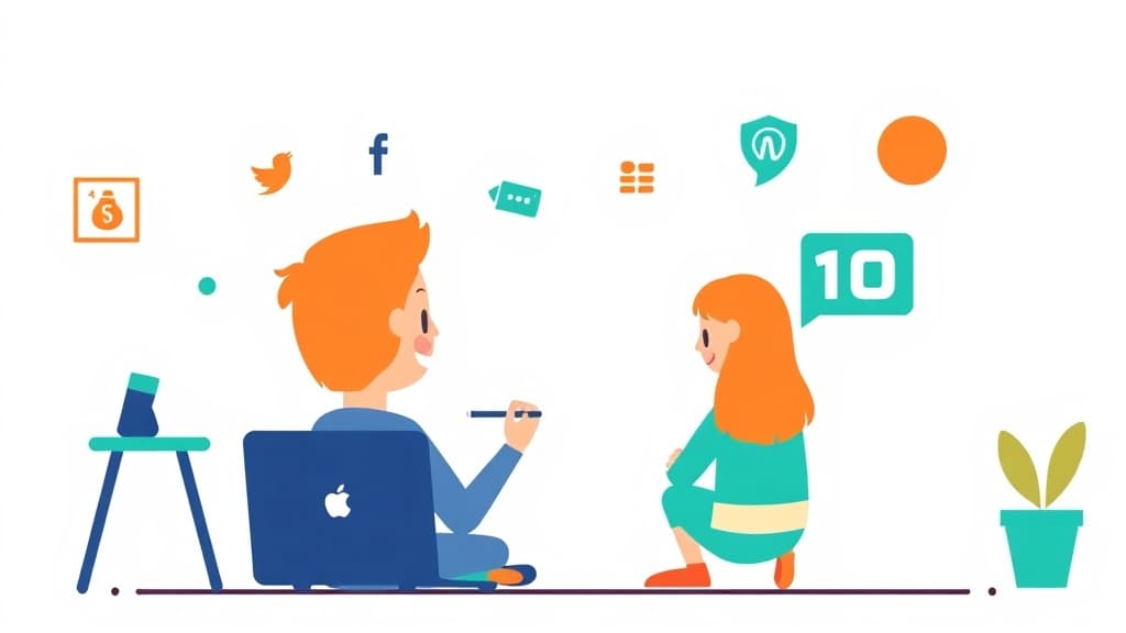 Digital Citizenship 101 — AI study tool illustration