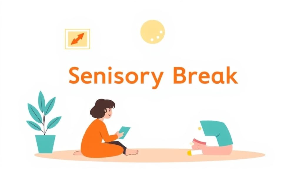 Sensory Break Suggester — AI study tool illustration