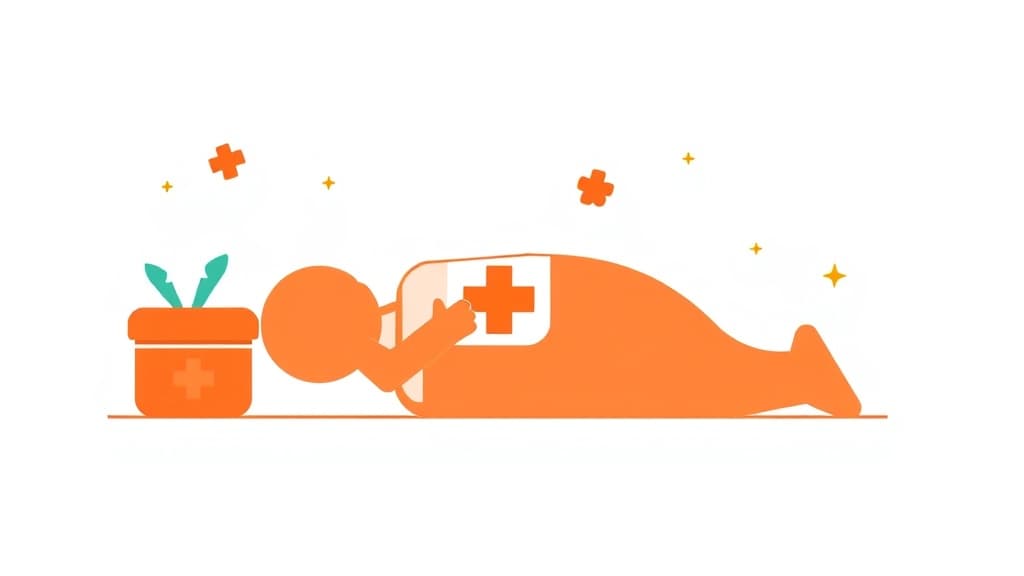Basic First Aid Guide — AI study tool illustration