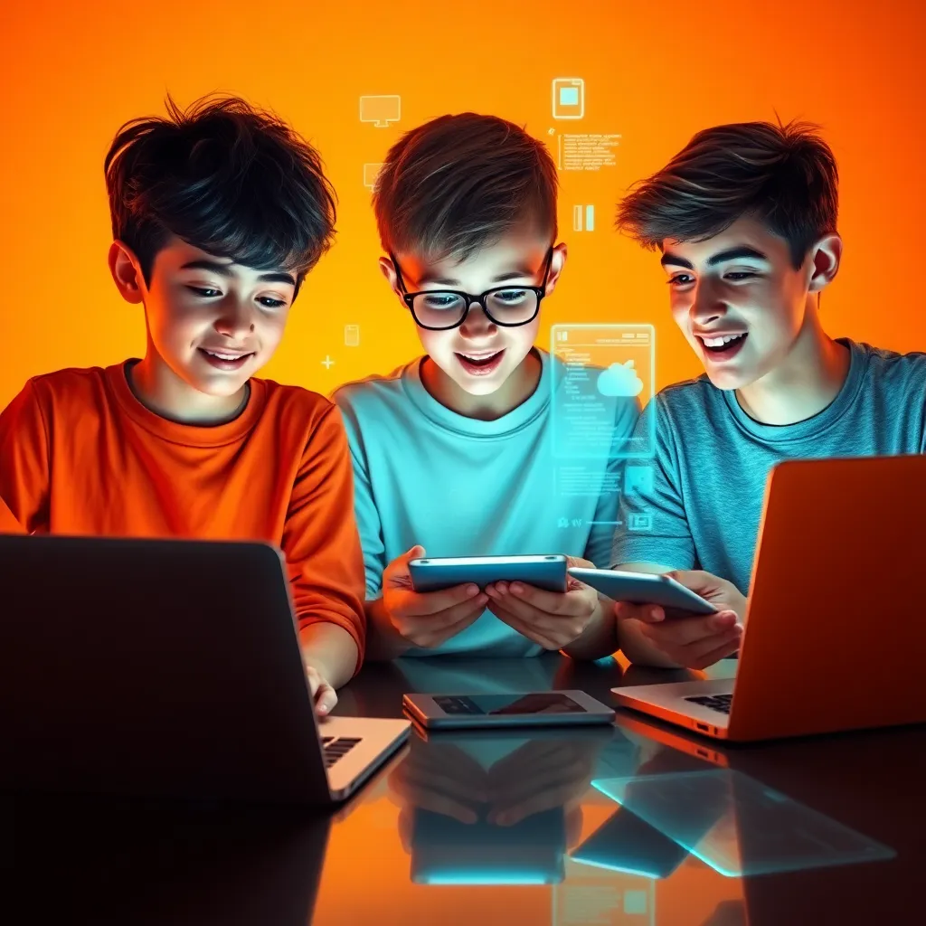 Kid building an app with AI